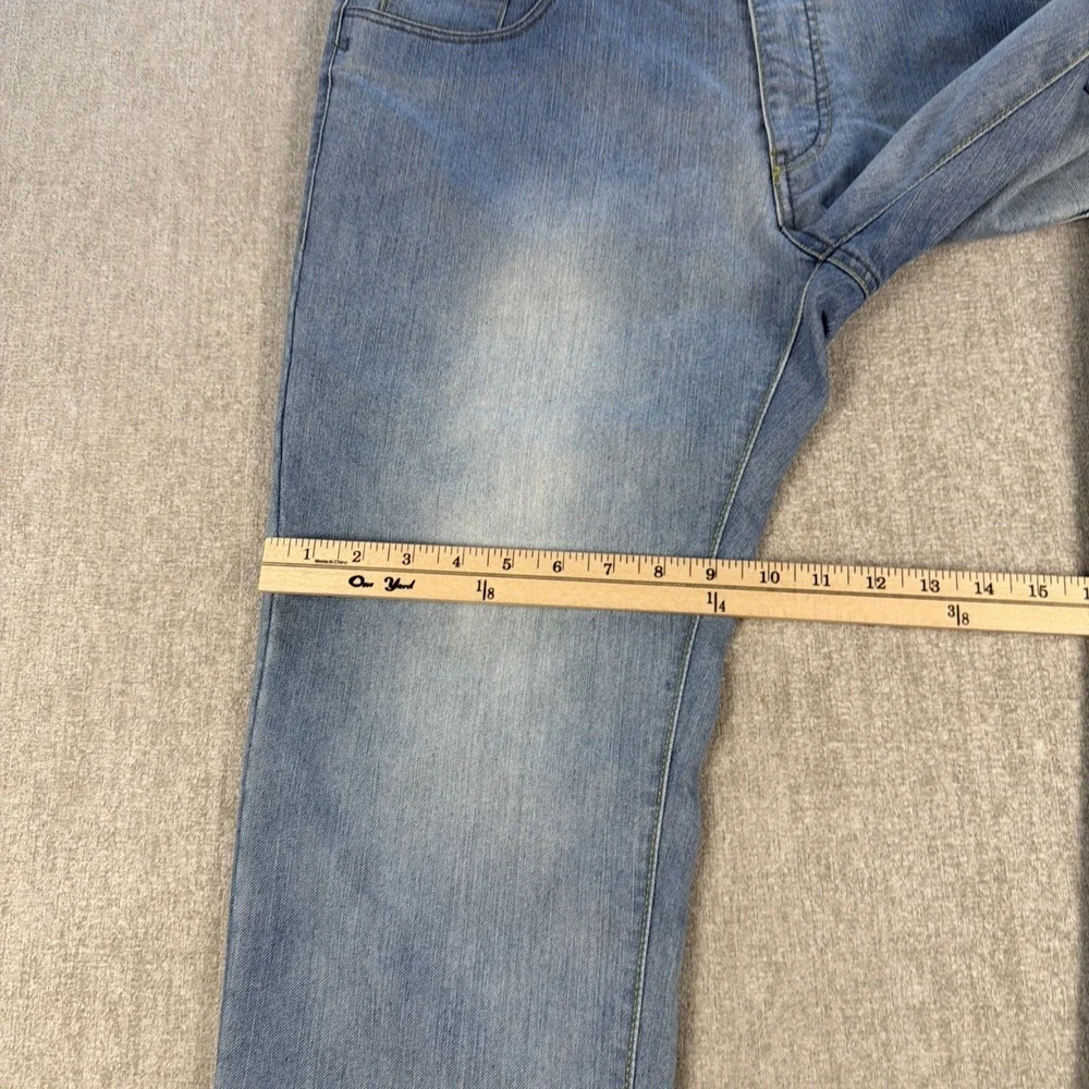 Enzo Tovare Jeans Women 34 Light Wash Denim 5 Pockets Straight Leg